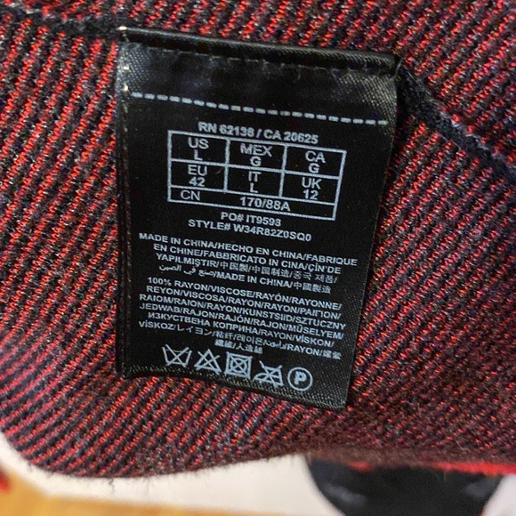 Guess, black, grey and red cardigan, size L - Picture 7 of 7